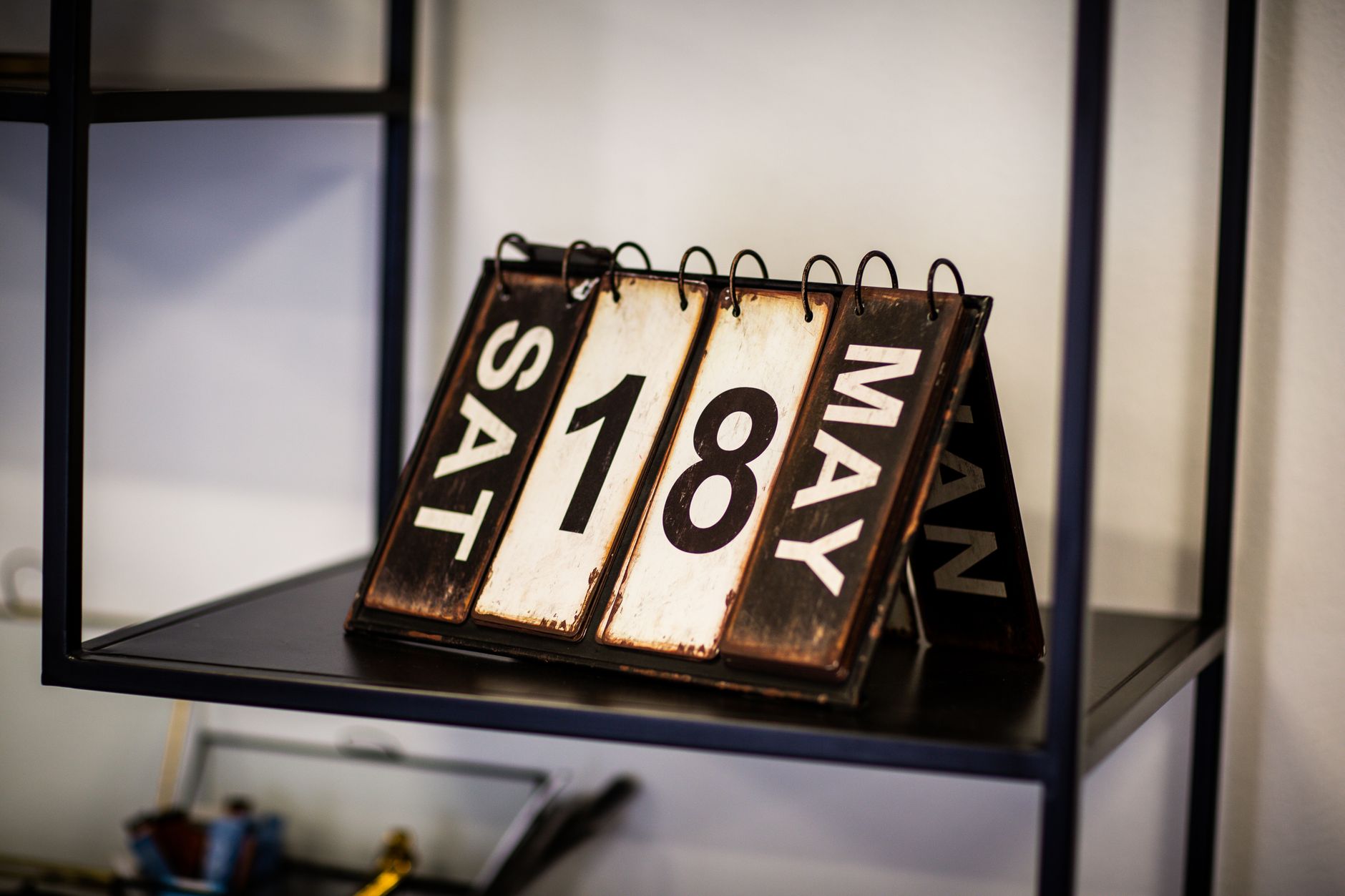 calendar displaying the date